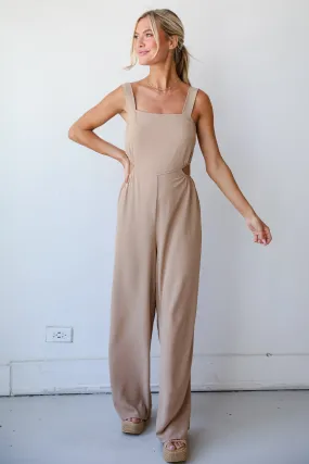 FINAL SALE - Musing About You Mocha Jumpsuit