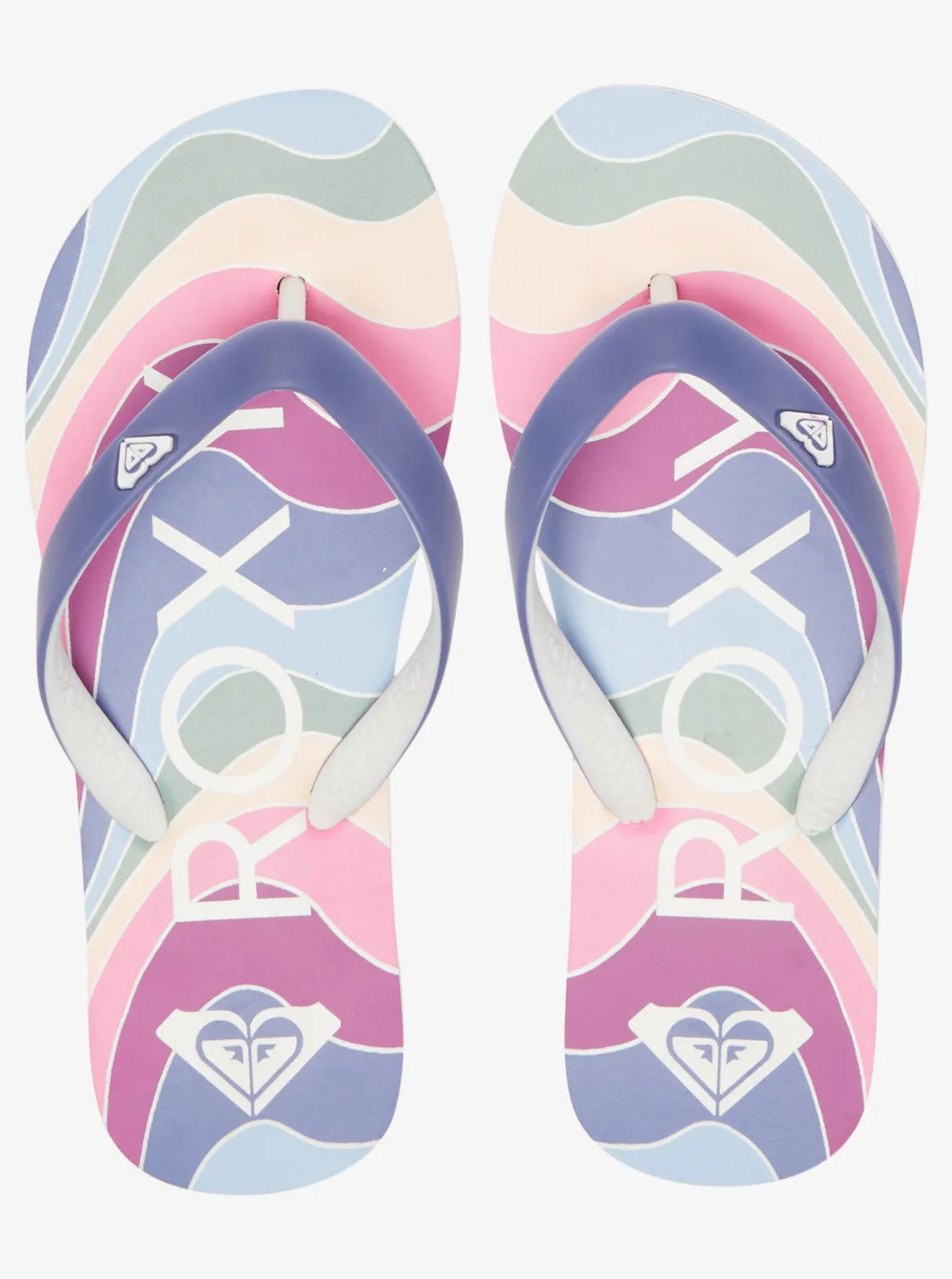 Girls 4-16 Tahiti Flip-Flops - Blue Depths