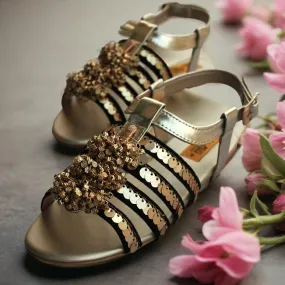 Golden Fancy Sandal for women