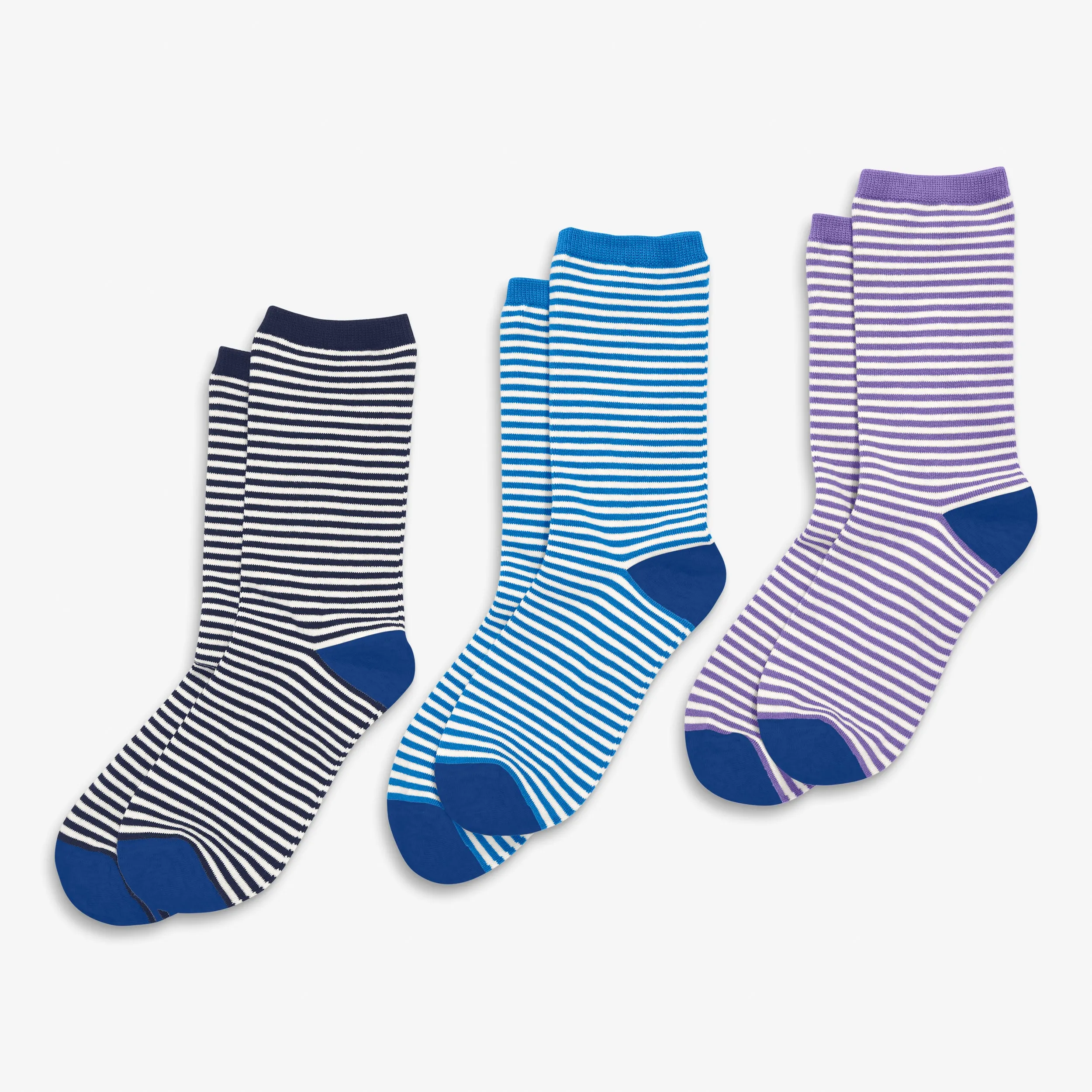 Grown-ups crew sock 3-pack in stripe