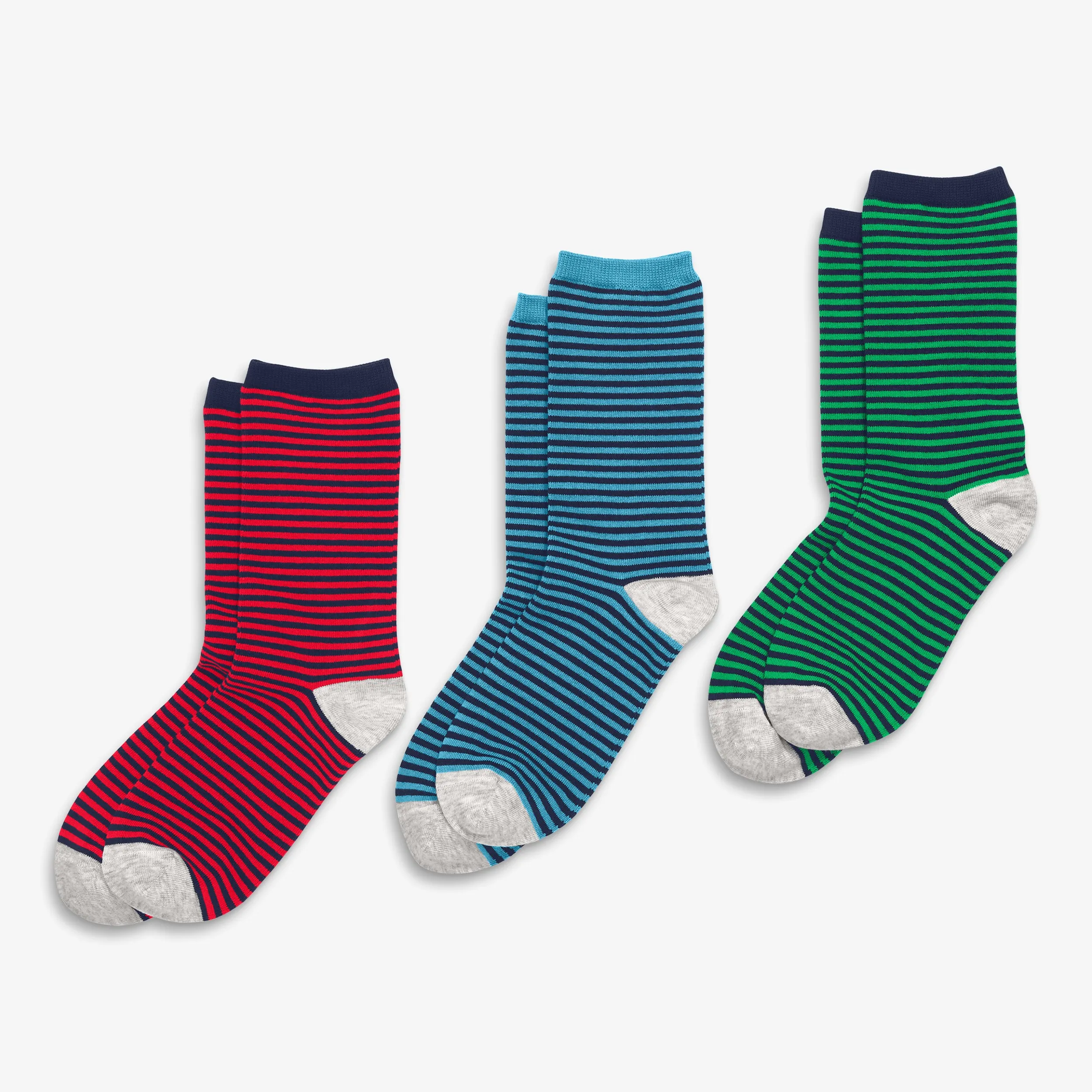 Grown-ups crew sock 3-pack in stripe