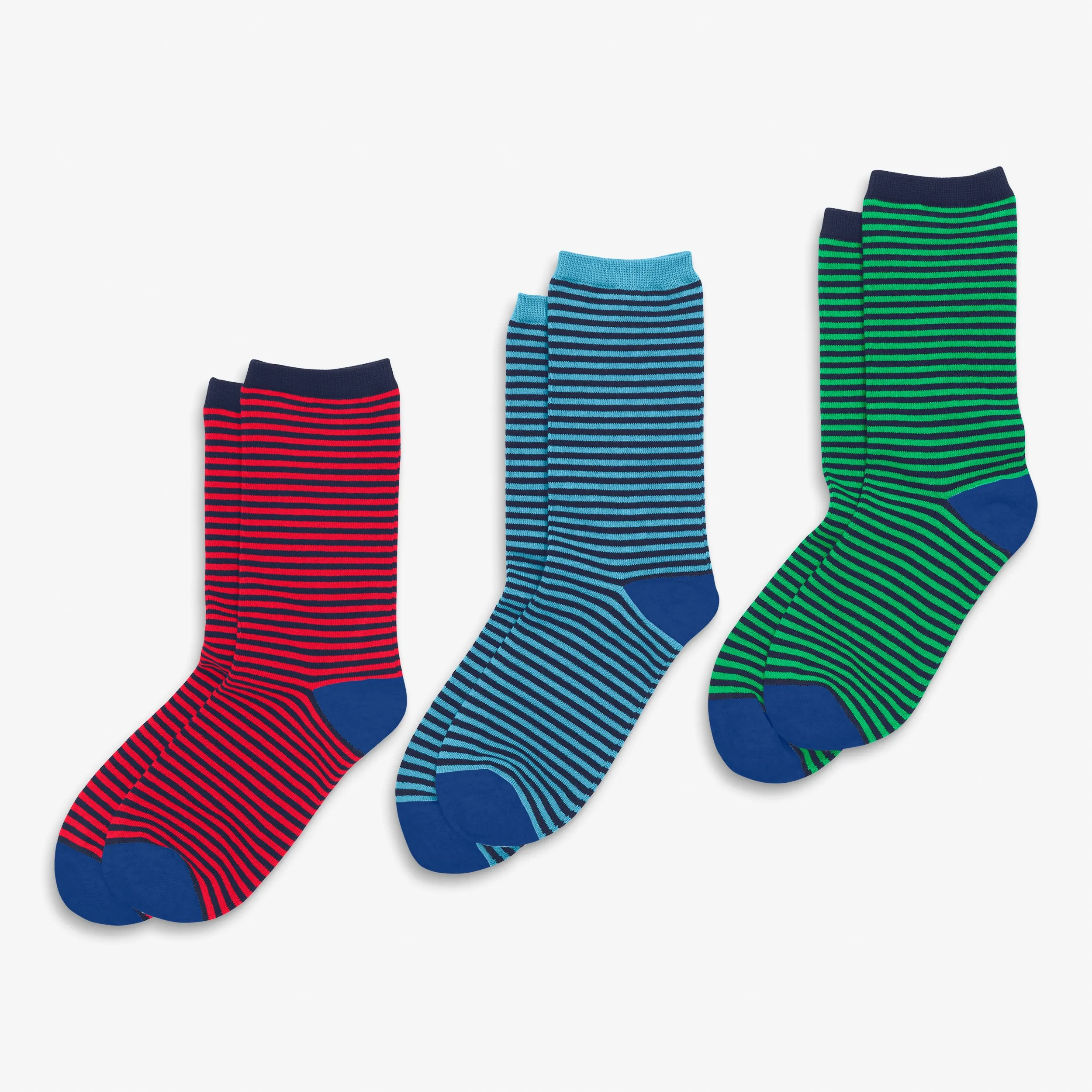 Grown-ups crew sock 3-pack in stripe