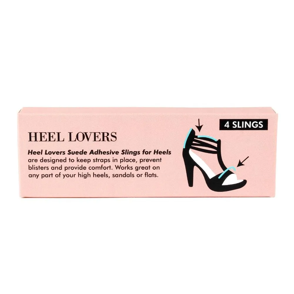 Heel Lovers Suede Adhesive Slings- 4 Slings