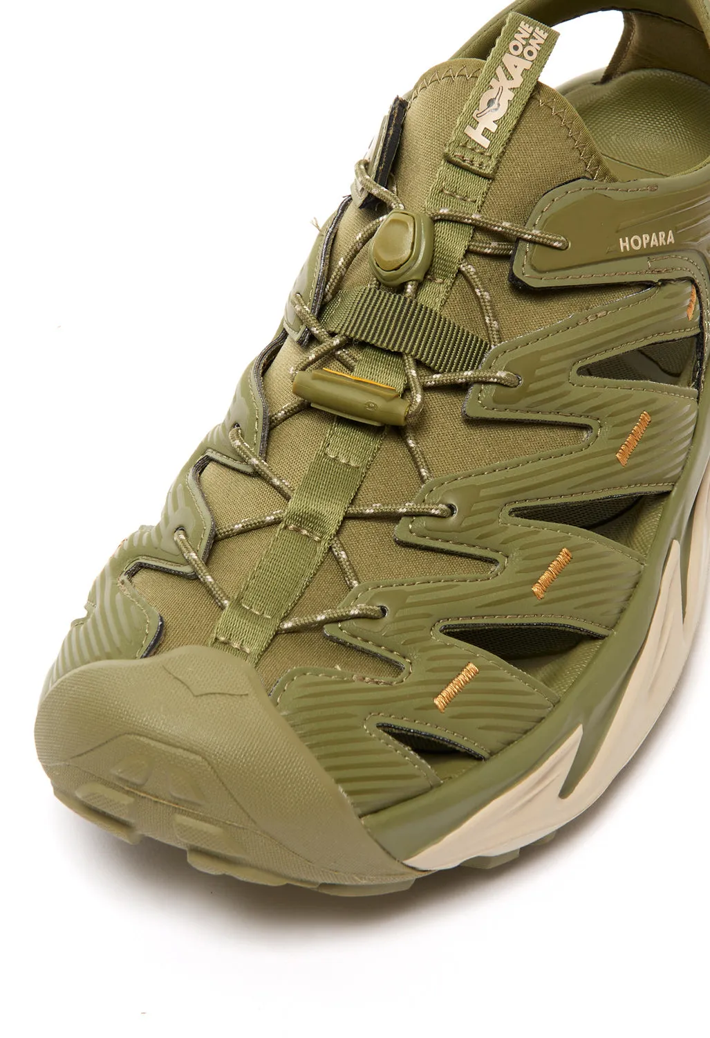 Hoka Hopara Men's Sandals - Avocado / Oxford Tan