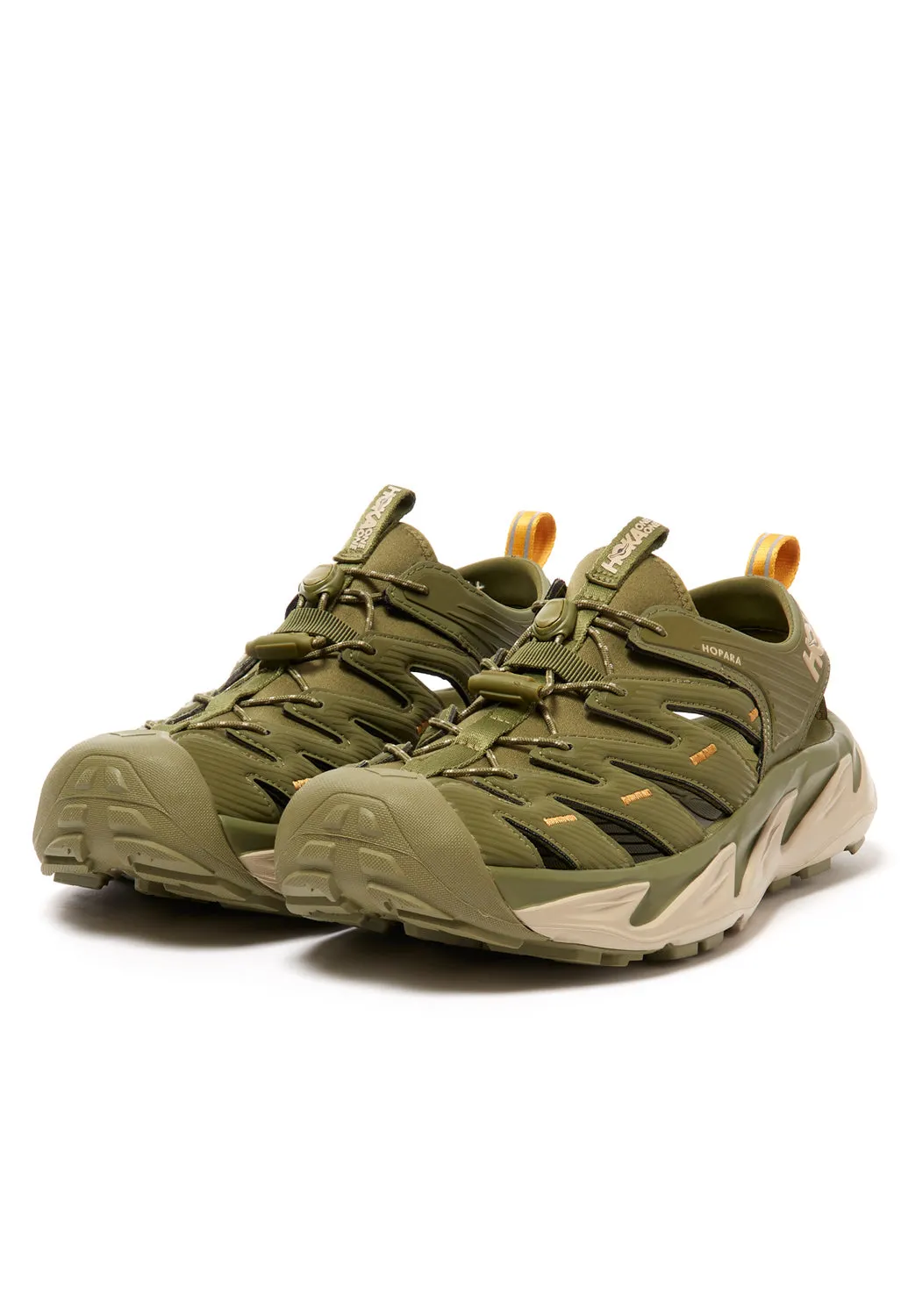 Hoka Hopara Men's Sandals - Avocado / Oxford Tan