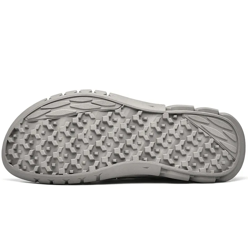 Hollow-Out Breathable Mesh Sandals with Wear-Resistance Rubber Sole - SF0699