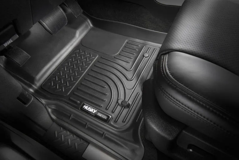 Husky Liners WeatherBeater Front / 2nd Row Floor Liner - Black - GM Midsize Crossover 2018-24