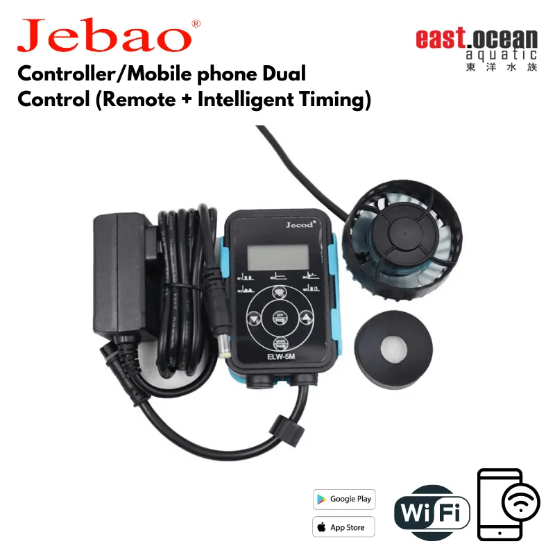 JEBAO ELW Wavemaker - (3M,5M,10M,20M,30M) Controller/Wi-Fi Mobile phone, Dual Control