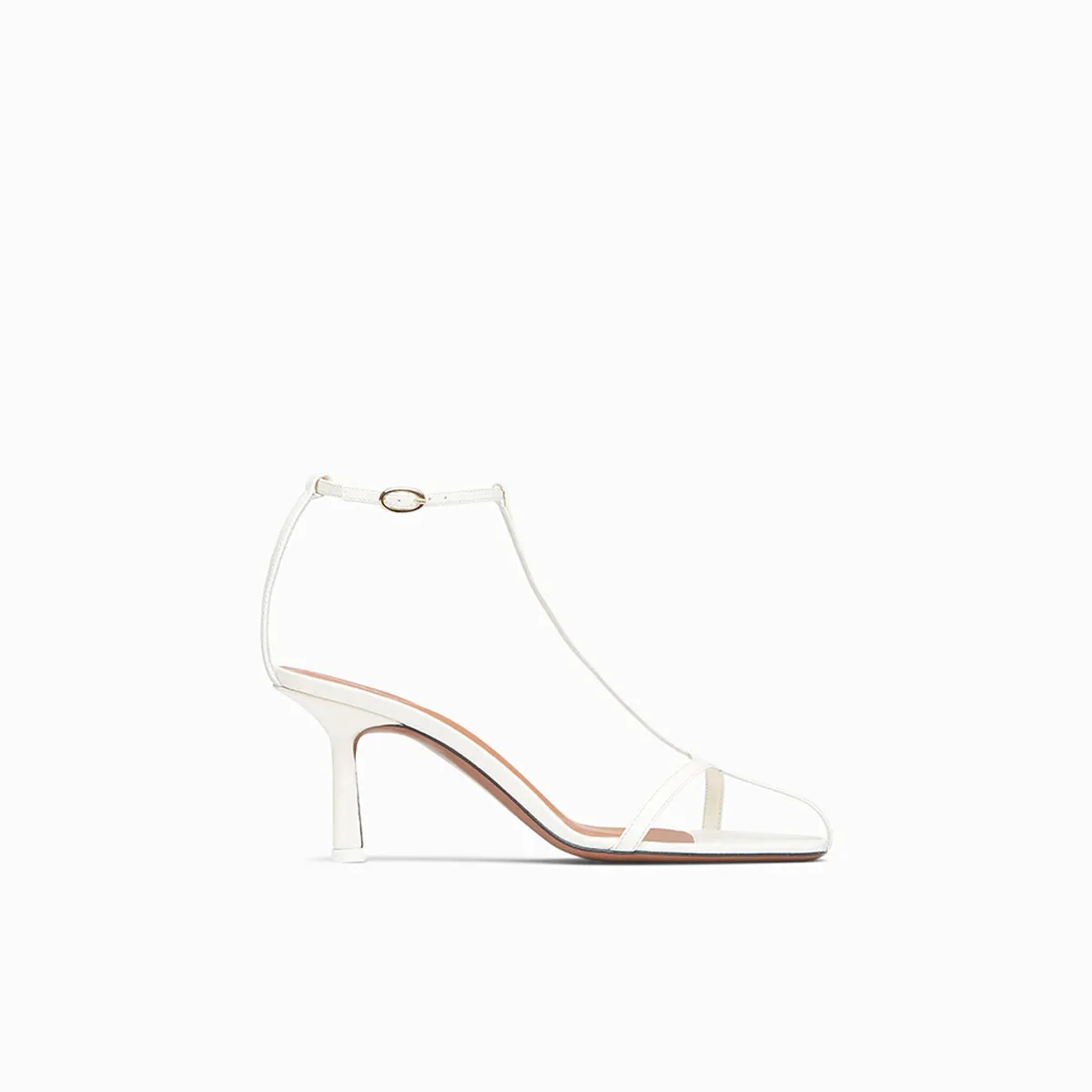 Jumel cream T-bar heels