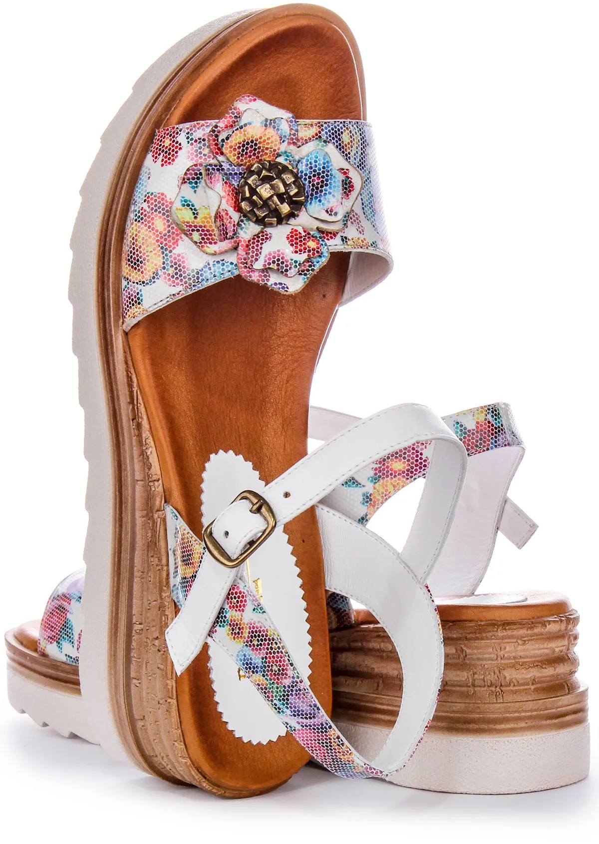 Justinreess England Tania In White Multi For Women