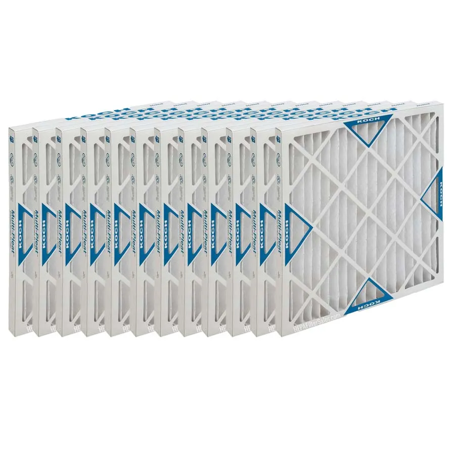 Koch Air Filter 14 x 24 x 1 MERV 8 Pleated Air Filter - 12 Pack