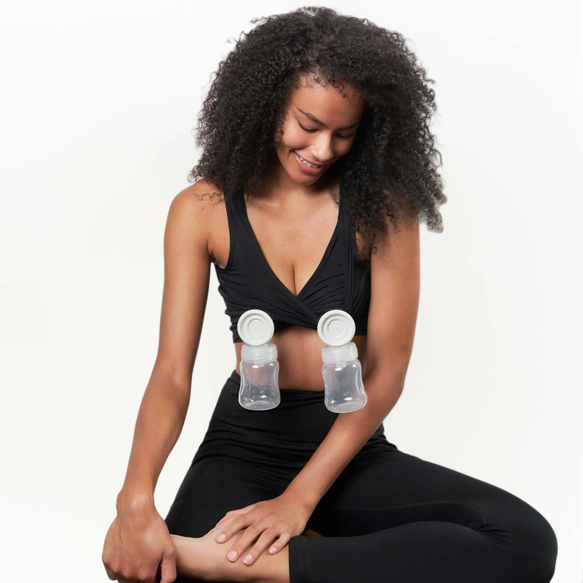 Larken X Nursing   Pumping Bra | Black