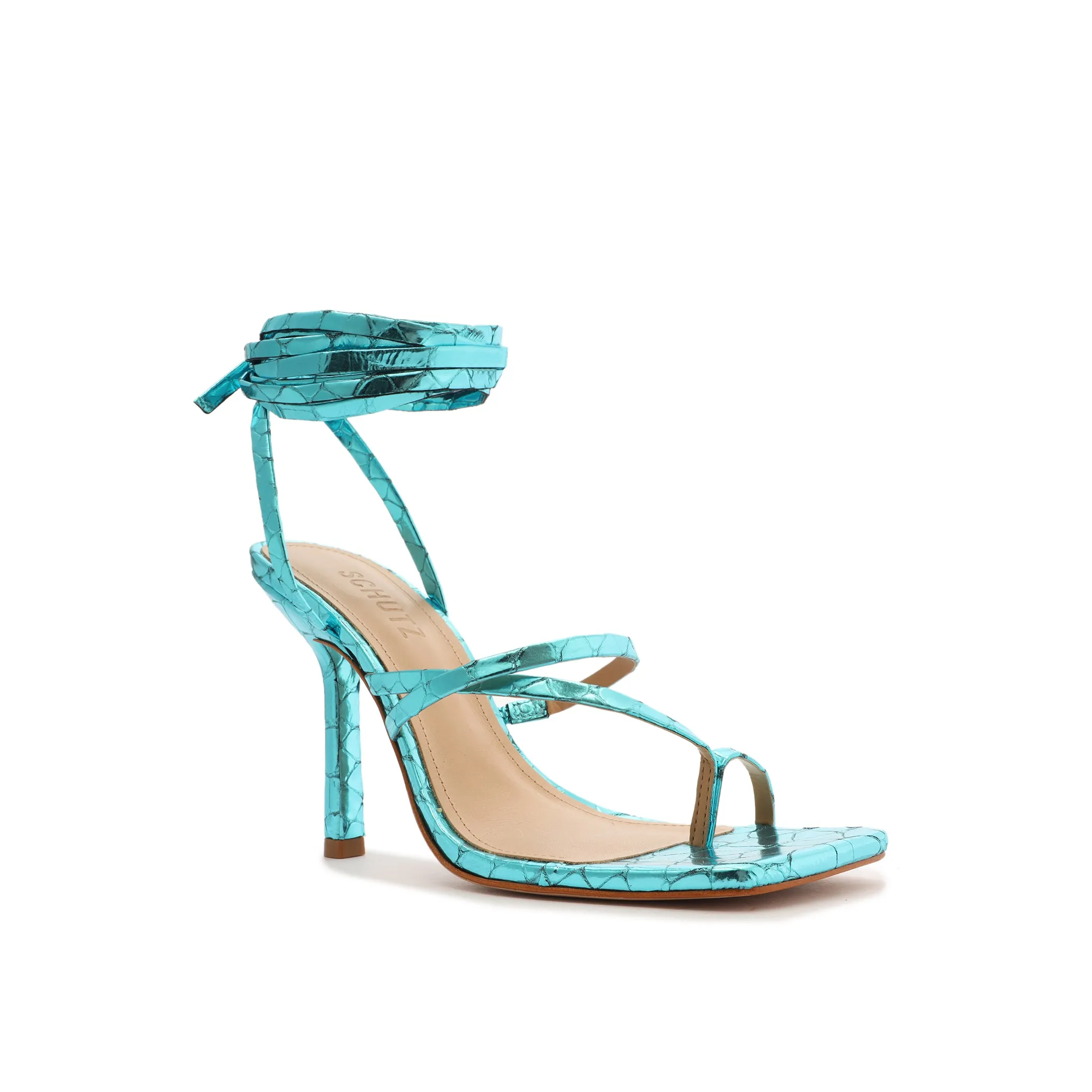 Lily Metallic Leather Sandal