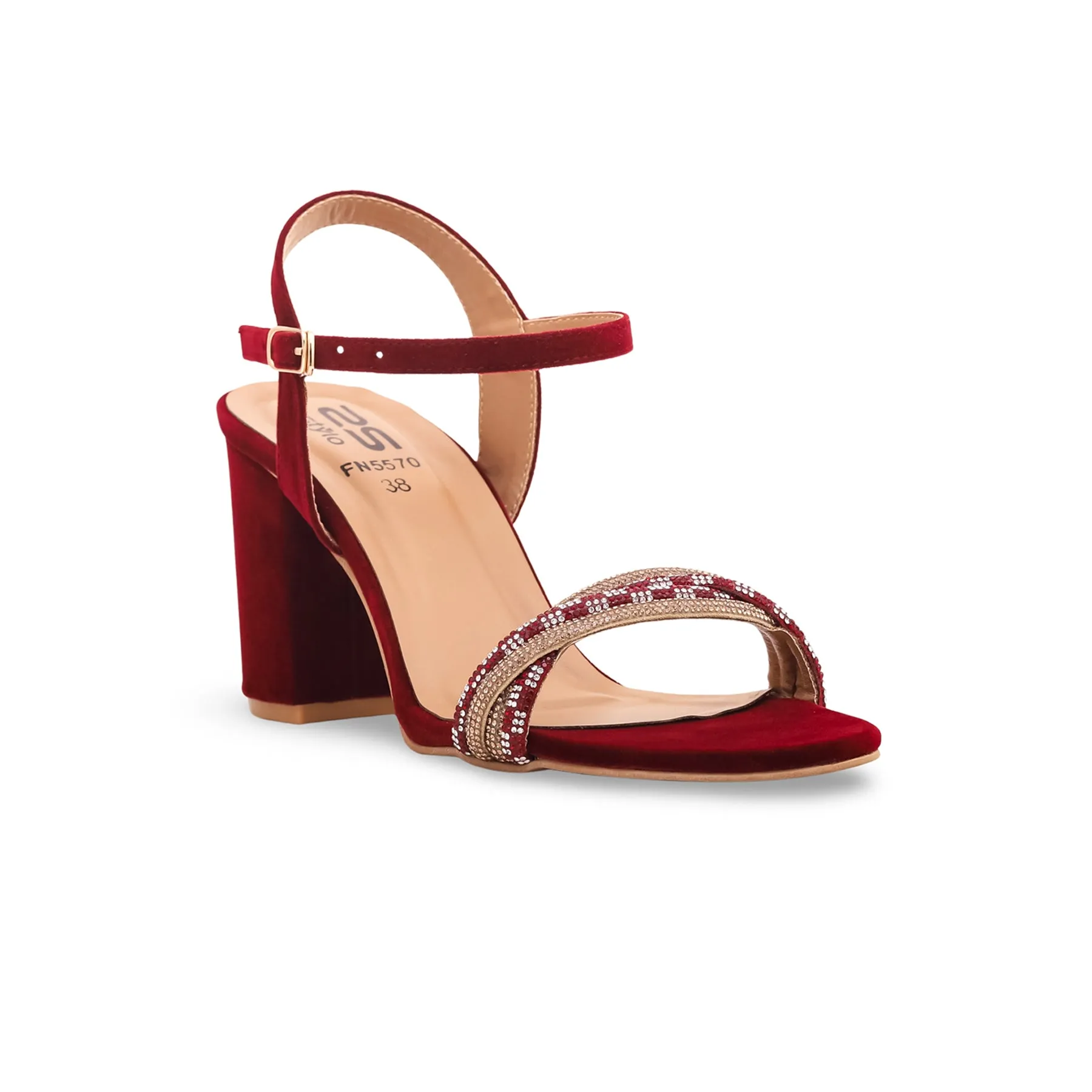 Maroon Fancy Sandal FN5570