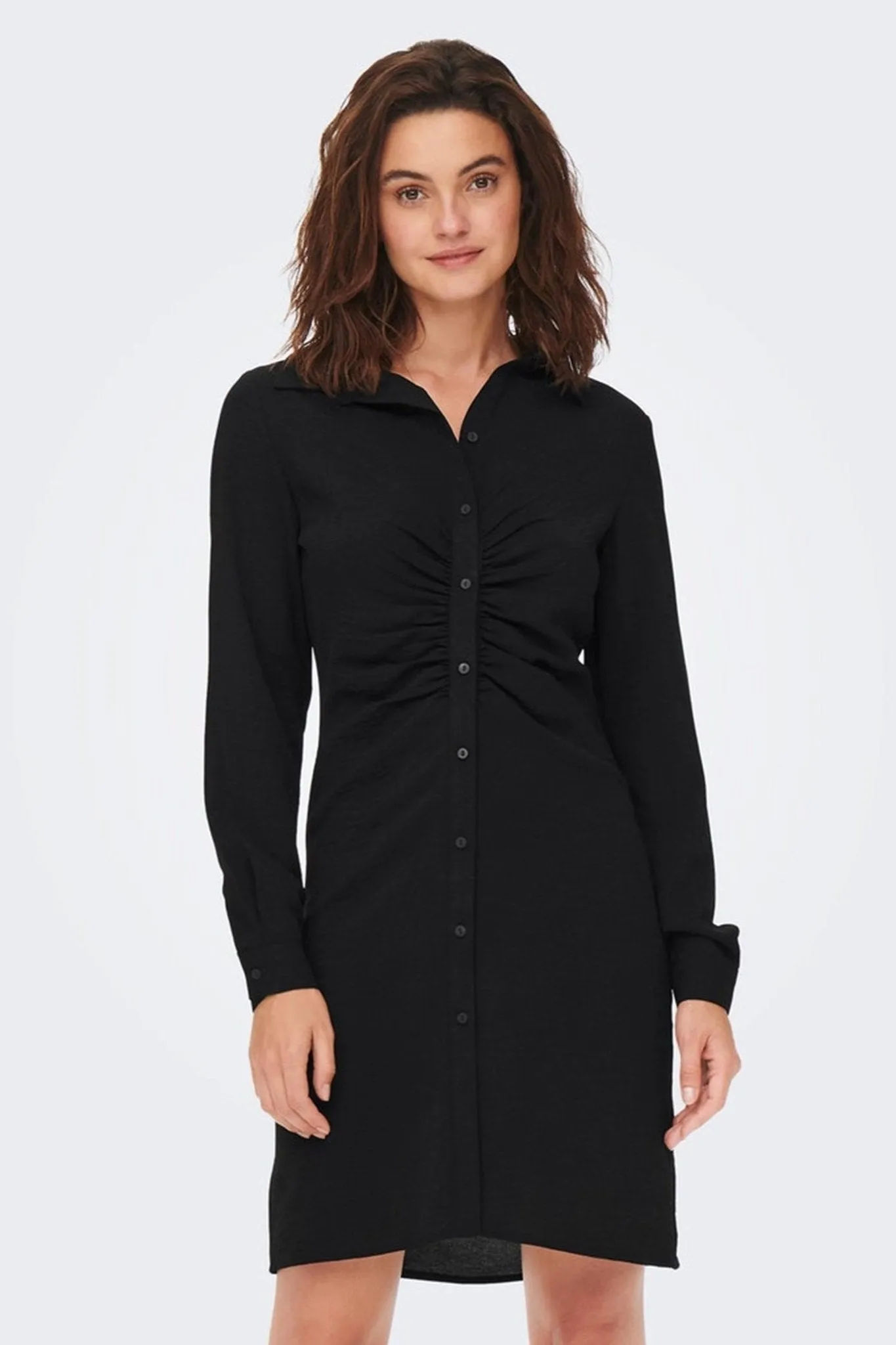 Mette Wrinkle Dress - Black