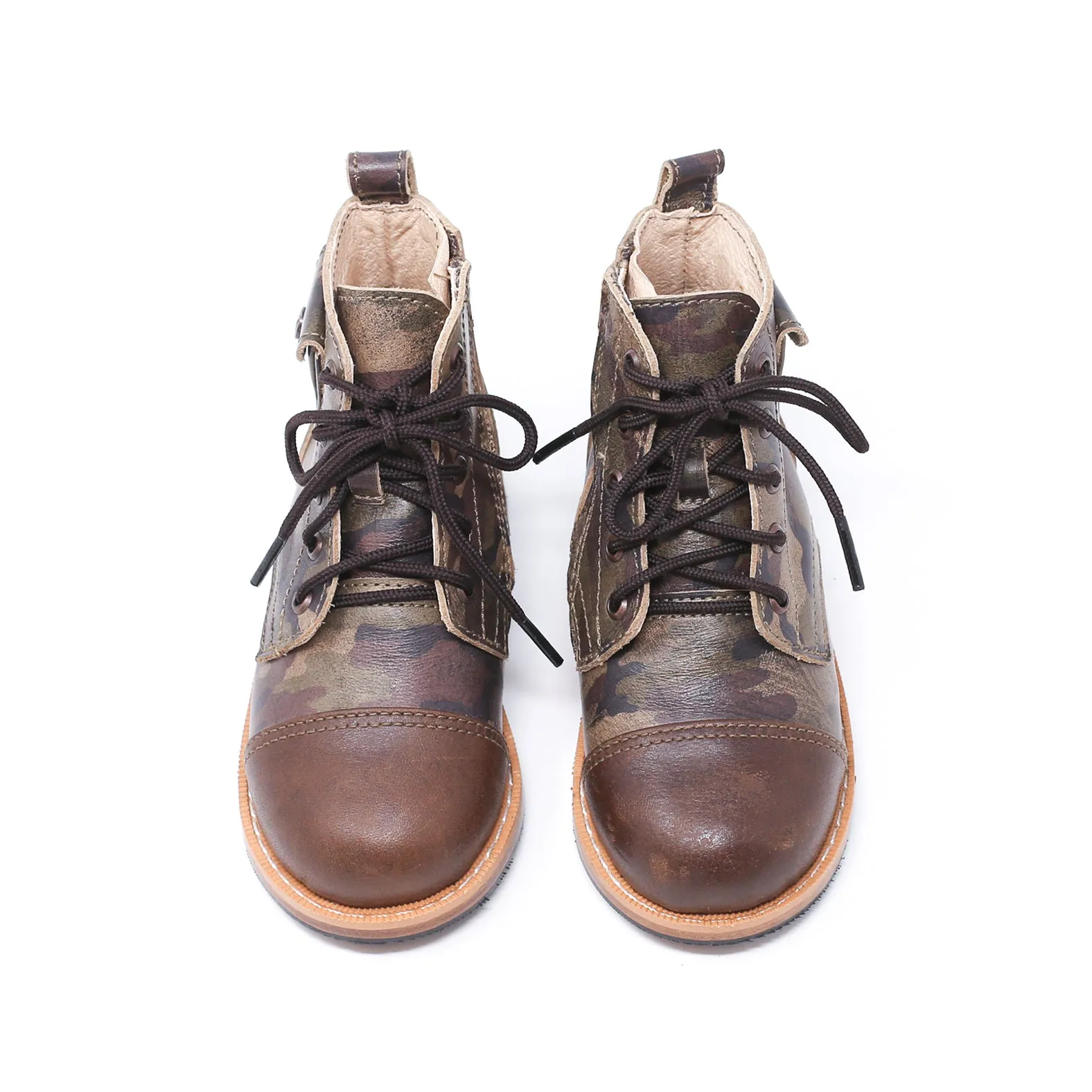 MK2016 - Heirloom Luxe Boots Camo Cafe [Children Leather Boots]