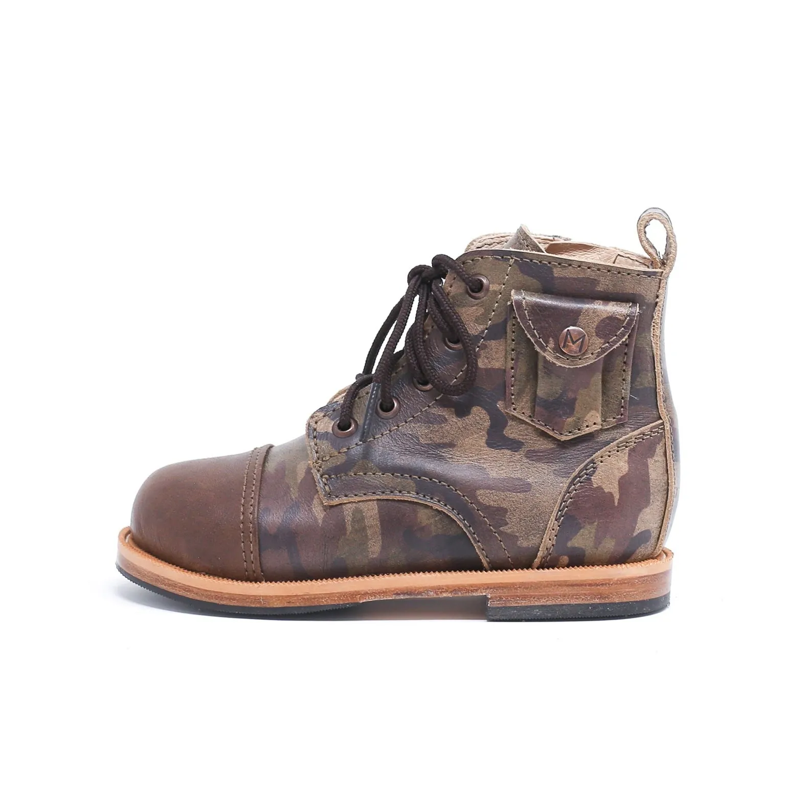 MK2016 - Heirloom Luxe Boots Camo Cafe [Children Leather Boots]