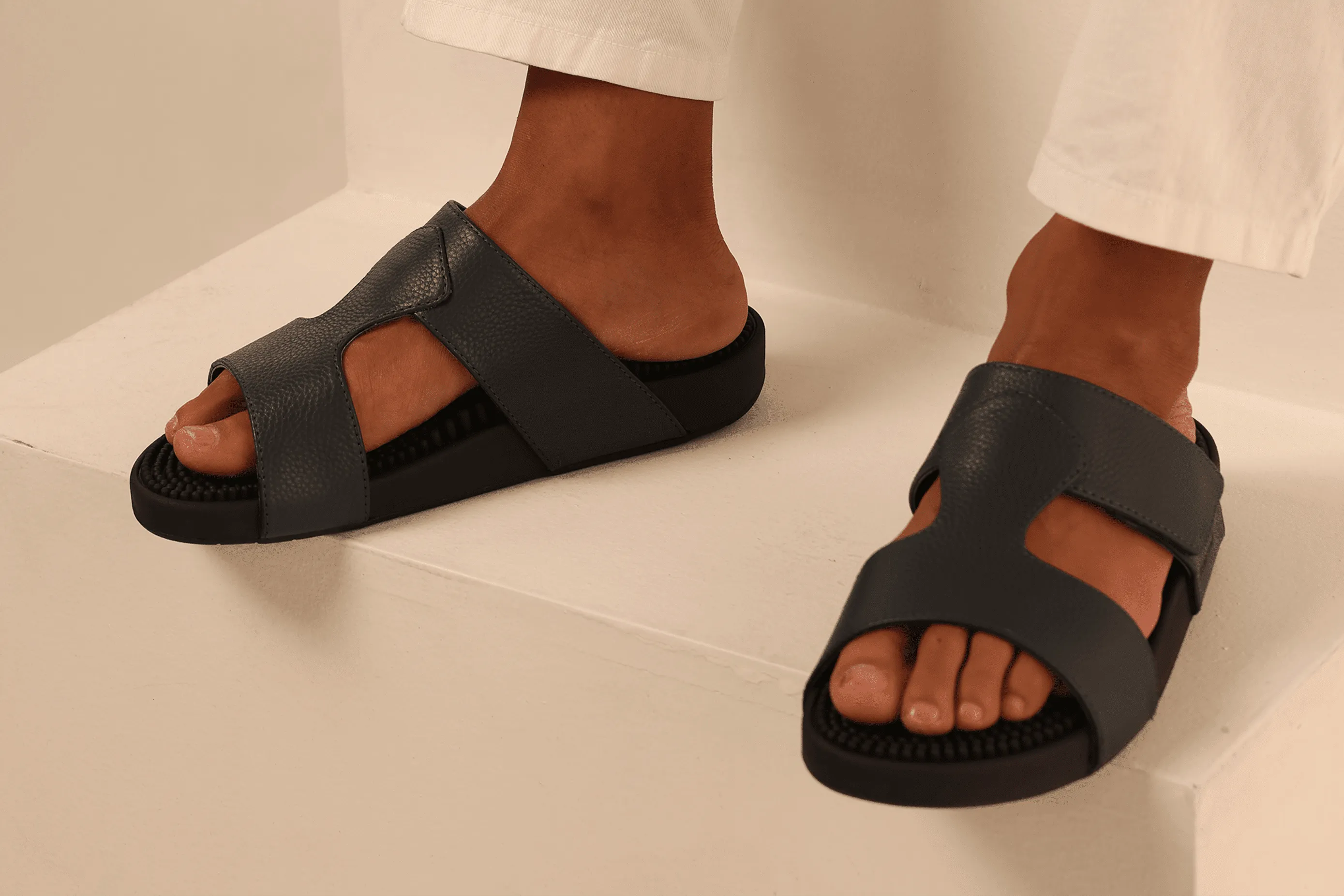 Musashi Leather Reflexology Sandals