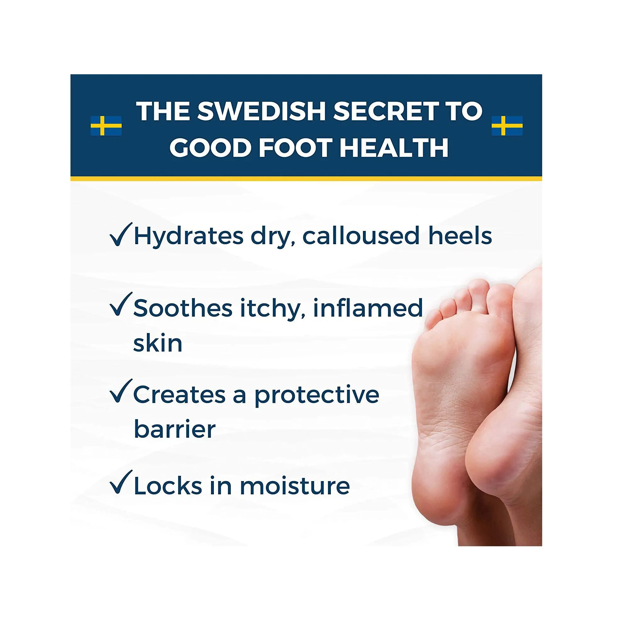 Nordic Care Foot Care Cream with Urea & Glycerin soften calluses and repairs dry skin & cracked heels