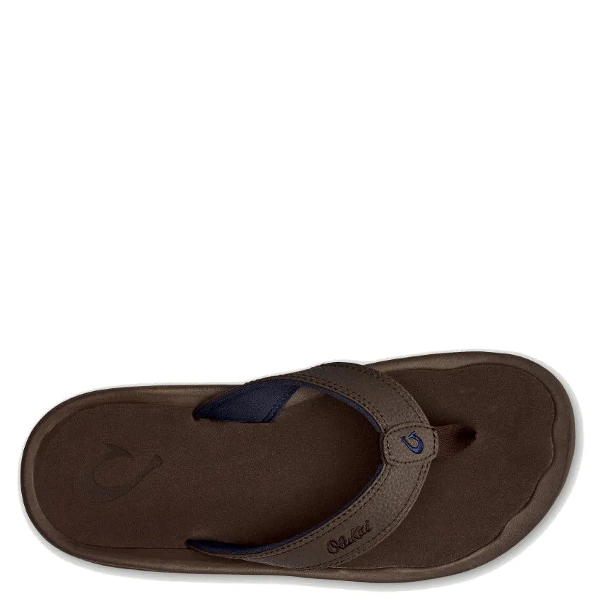 Olukai Men's 'Ohana Sandal - Dark Wood/Dark Wood 10110-6363