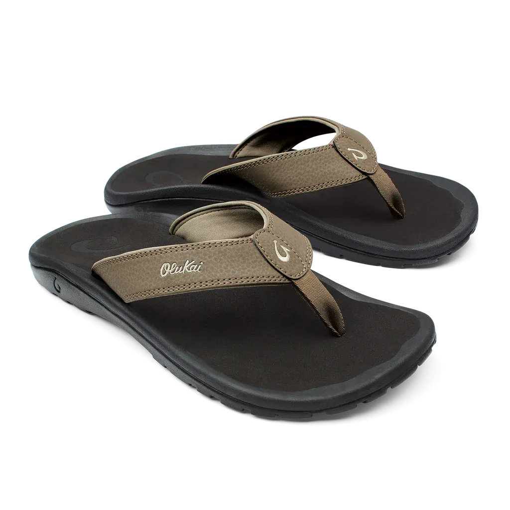 OluKai Men's 'Ohana Sandals - Clay/Onyx