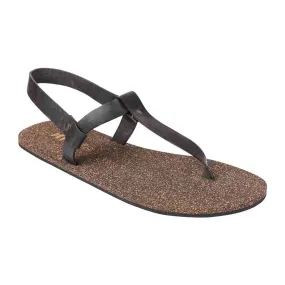 Paaduks Ara T-Strap Black Cork Sandals for Men