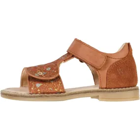 Payton T-bar sandal - amber brown