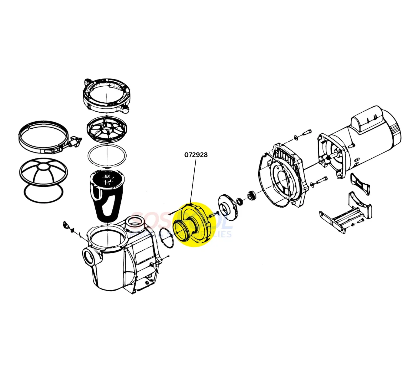 Pentair 3 HP Diffuser for Whisperflo and Intelliflo Pump | 072928