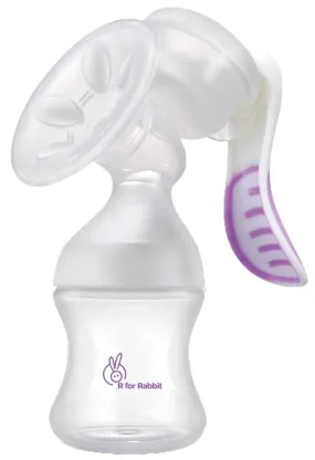 R for Rabbit First Feed Manual Breast Pump- Purple