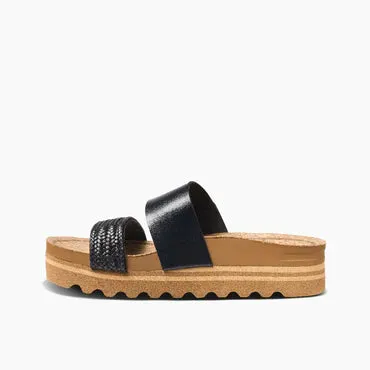 Reef Cushion Vista Hi Black Braid Women's Sandal