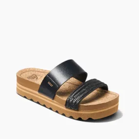 Reef Cushion Vista Hi Black Braid Women's Sandal