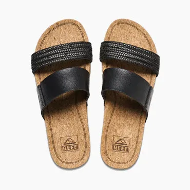 Reef Cushion Vista Hi Black Braid Women's Sandal