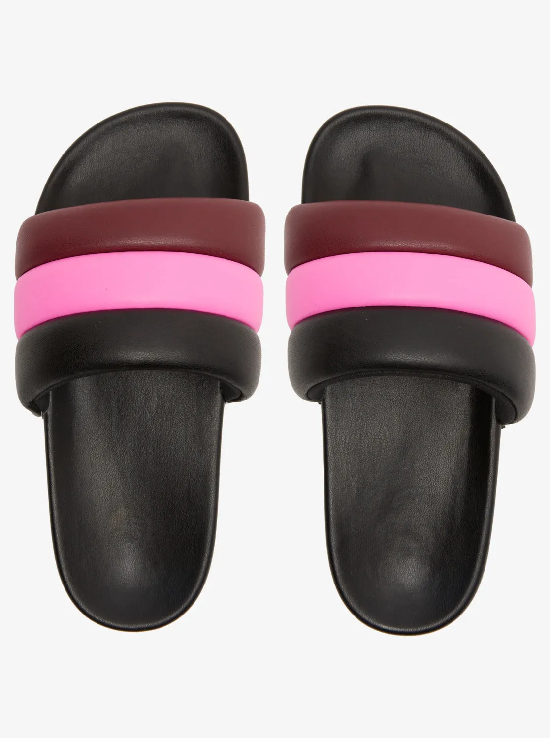 ROWLEY X ROXY Puff It Slider Sandals - Black Multi