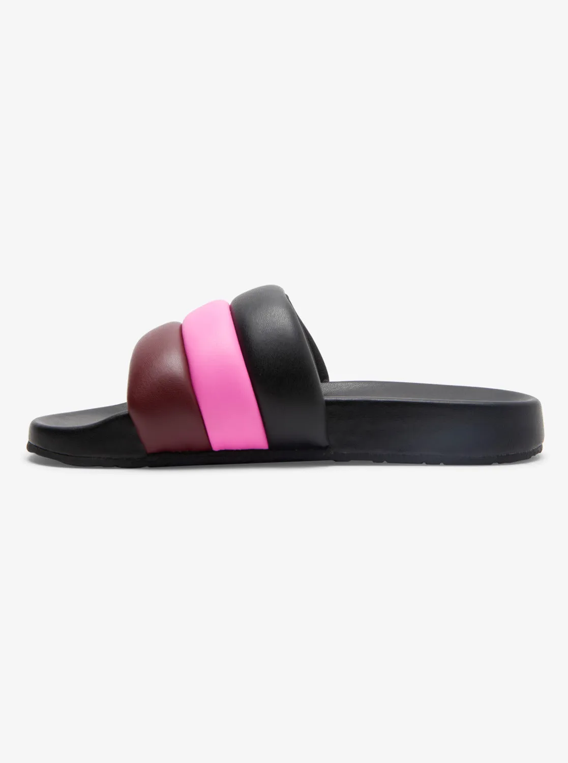 ROWLEY X ROXY Puff It Slider Sandals - Black Multi