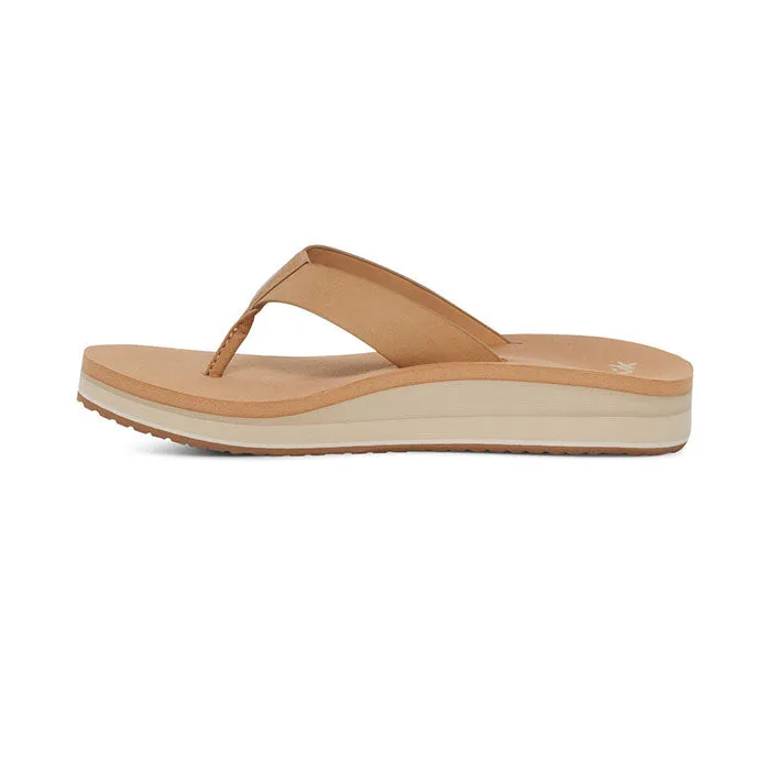 Sanuk Womens Highland Wedge Sandals - Tan