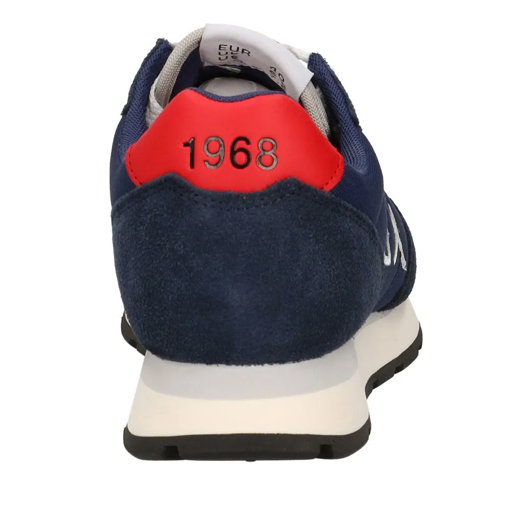 Scarpe Uomo Sun68 Sneakers Tom Solid Nylon Navy Blue - Z42101