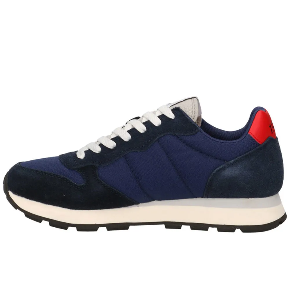 Scarpe Uomo Sun68 Sneakers Tom Solid Nylon Navy Blue - Z42101