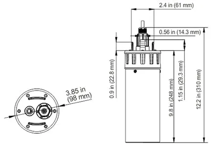 SEAFLO 24v Submersible Pump 103GPH, 100' Depth / 230' Head