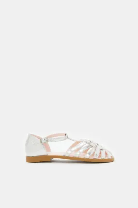 Senior Girls Silver Fisherman Sandal