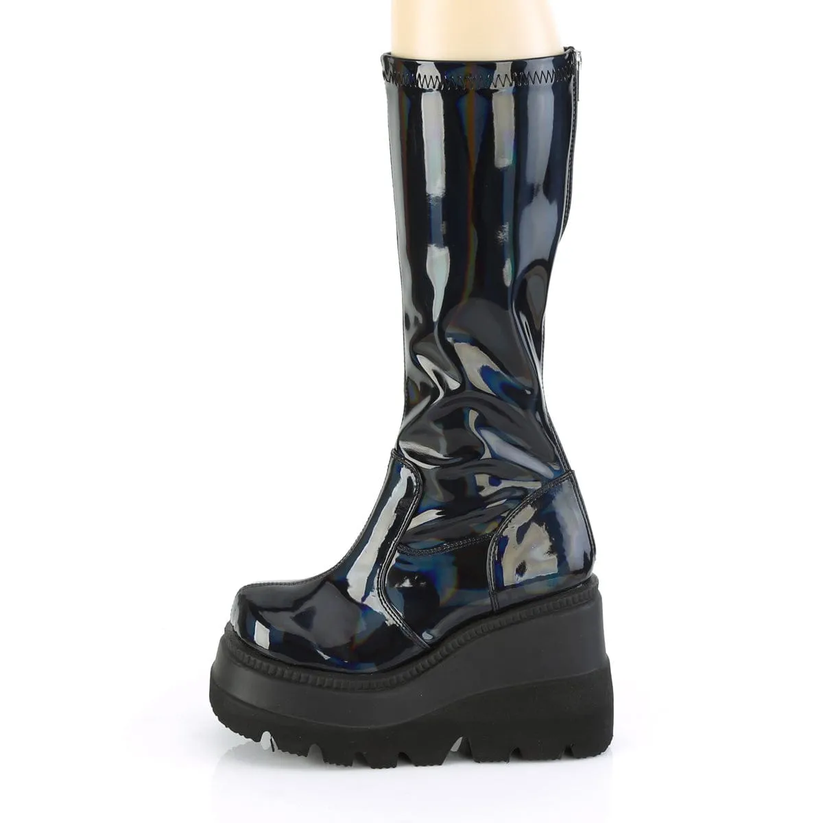 SHAKER-65 Stretch Black Patent Hologram