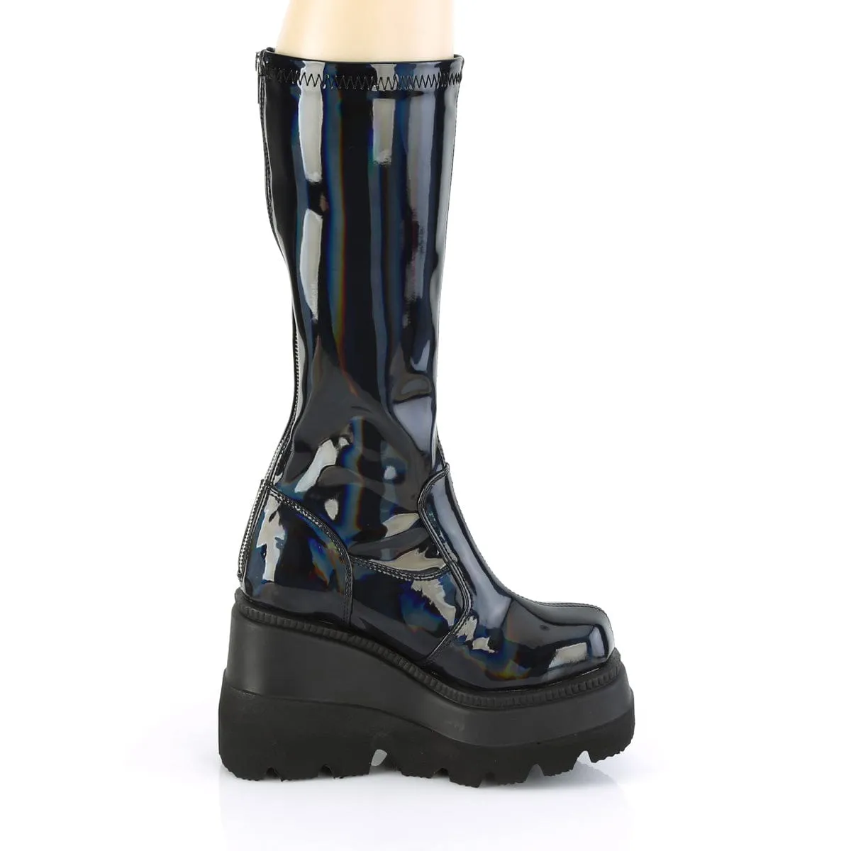 SHAKER-65 Stretch Black Patent Hologram