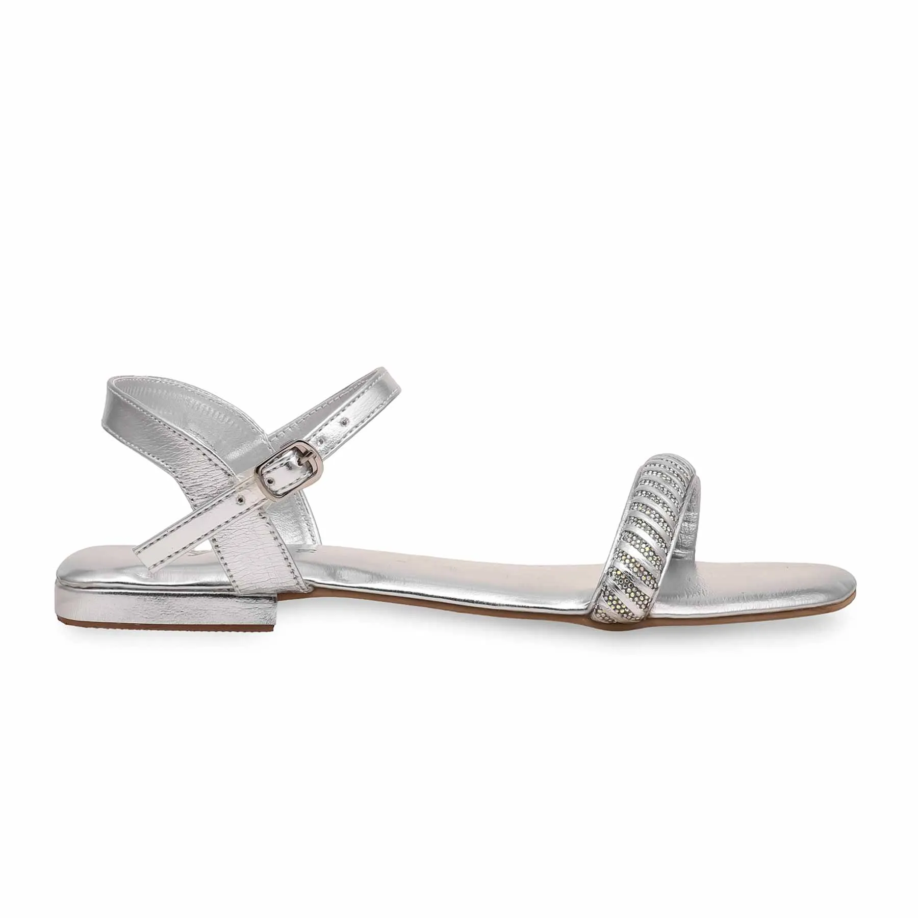 Silver Fancy Sandal FN5918