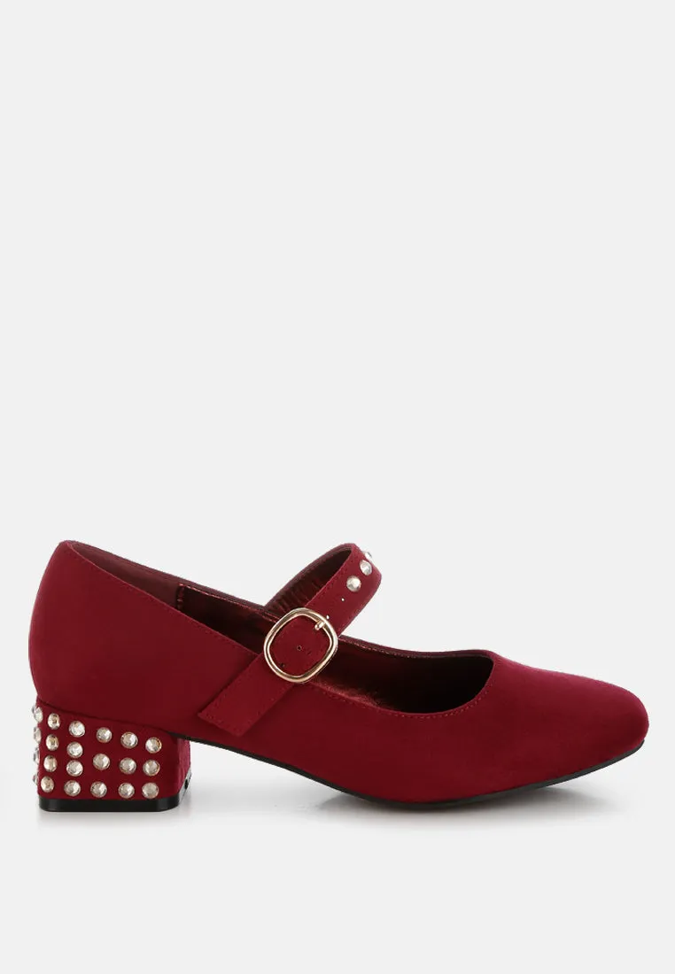 Sima Studded Mary Jane Pumps