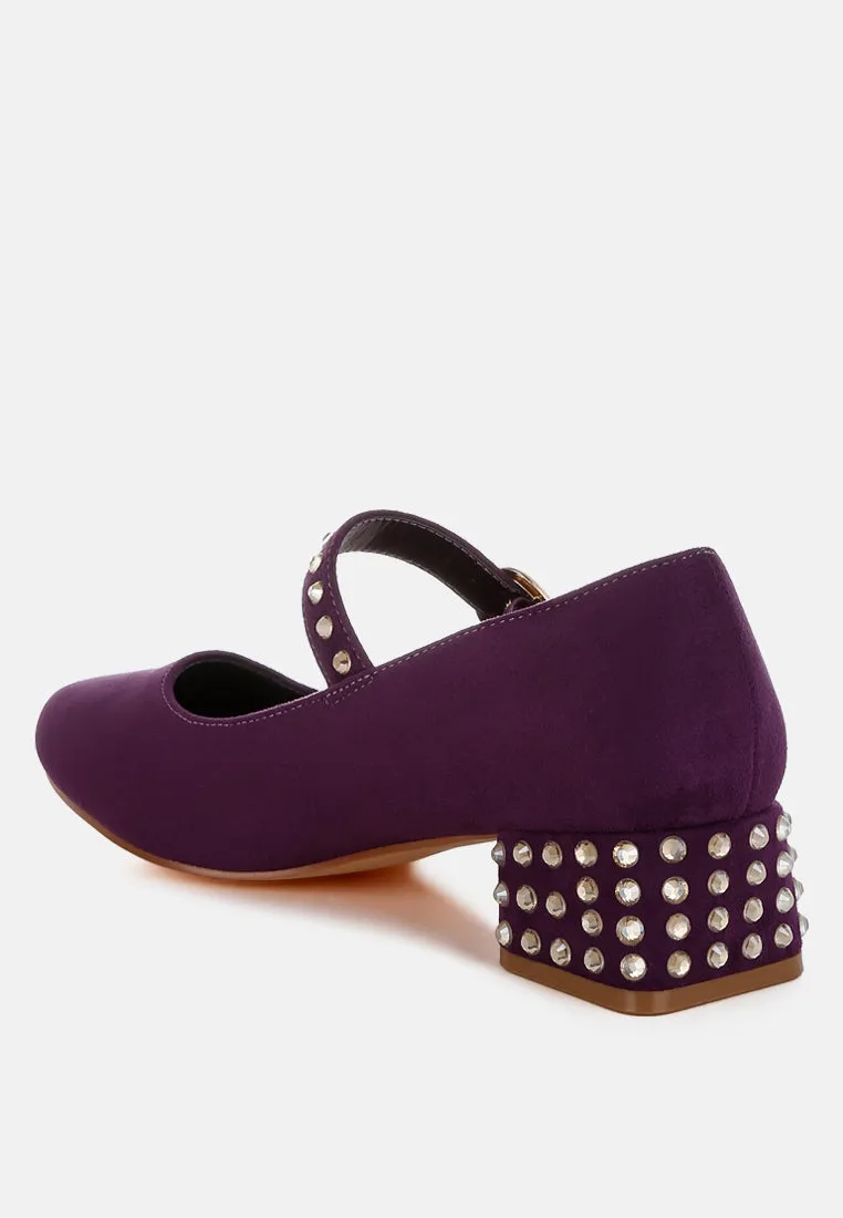 Sima Studded Mary Jane Pumps