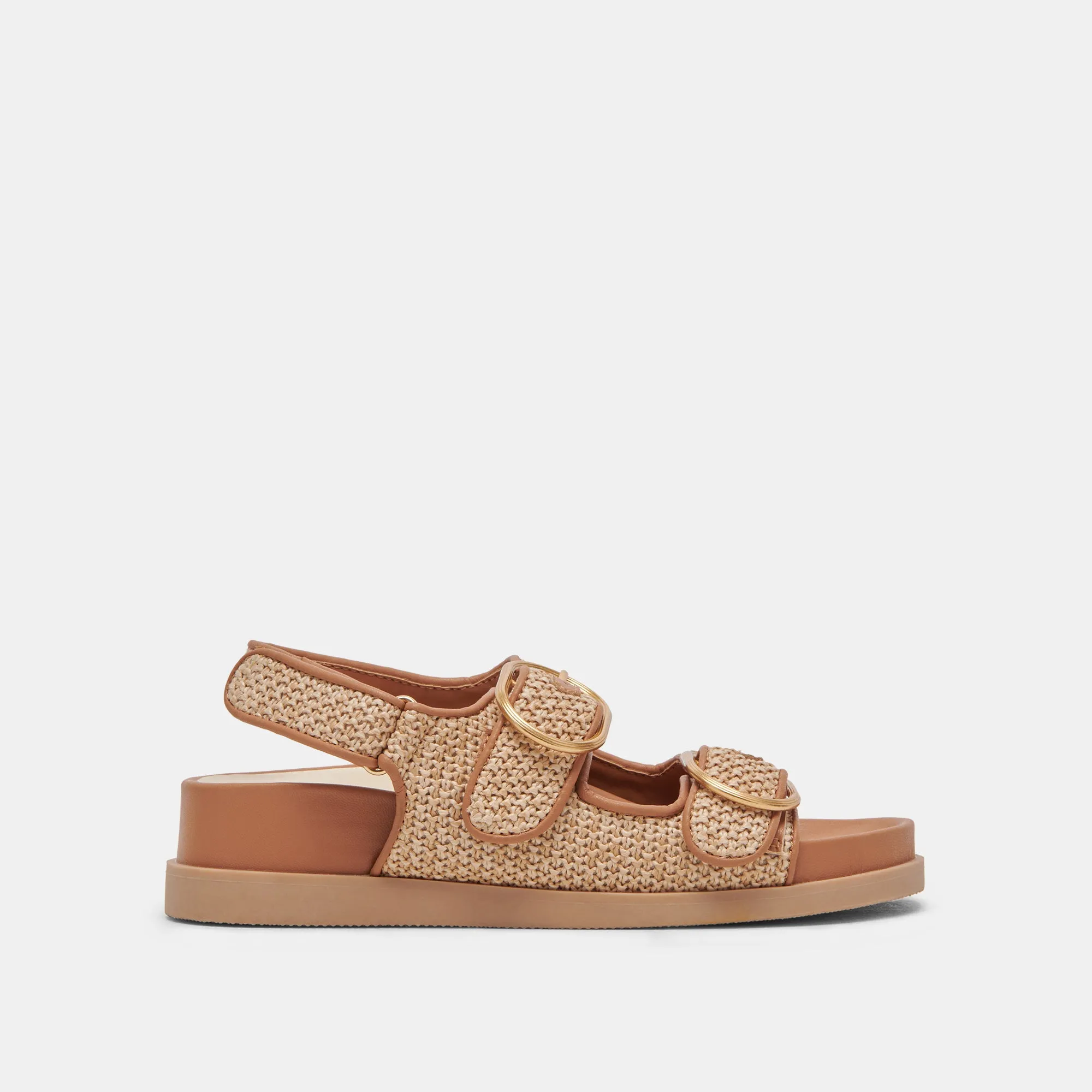 STARLA SANDALS TAN MULTI WOVEN