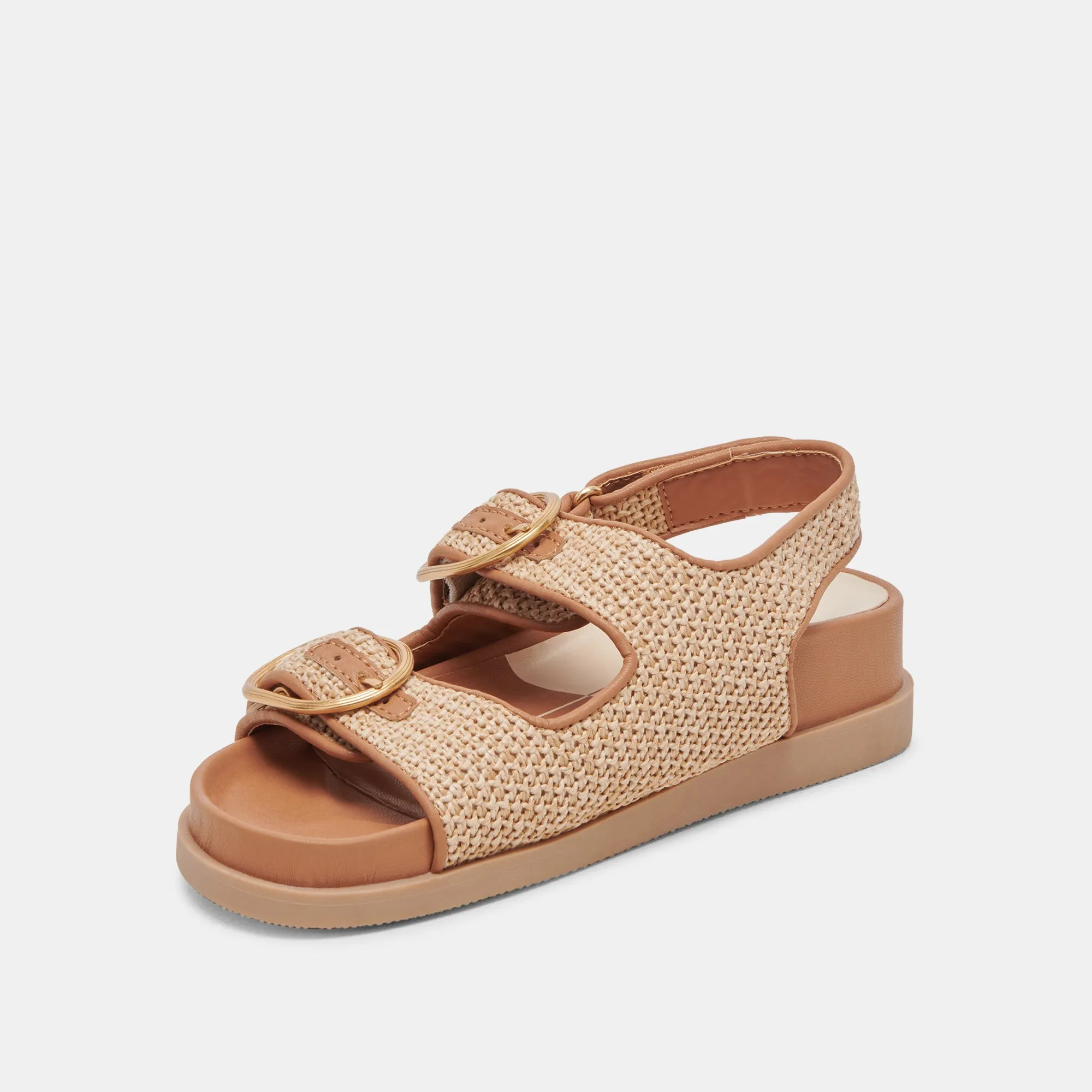 STARLA SANDALS TAN MULTI WOVEN