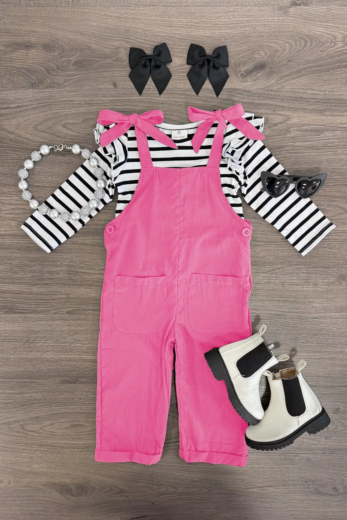 Stripe Jumpsuit Set