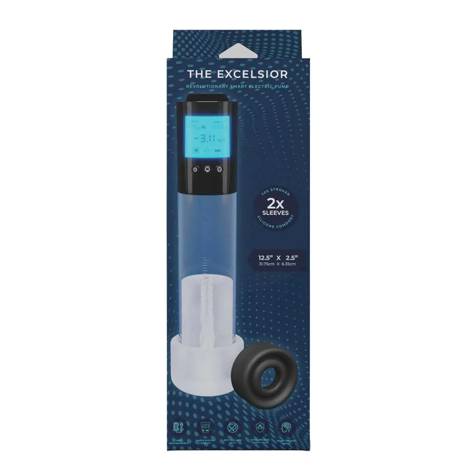 The Excelsior Smart Automatic Penis Pump with Stroker Sleeve by Lynk Pleasure