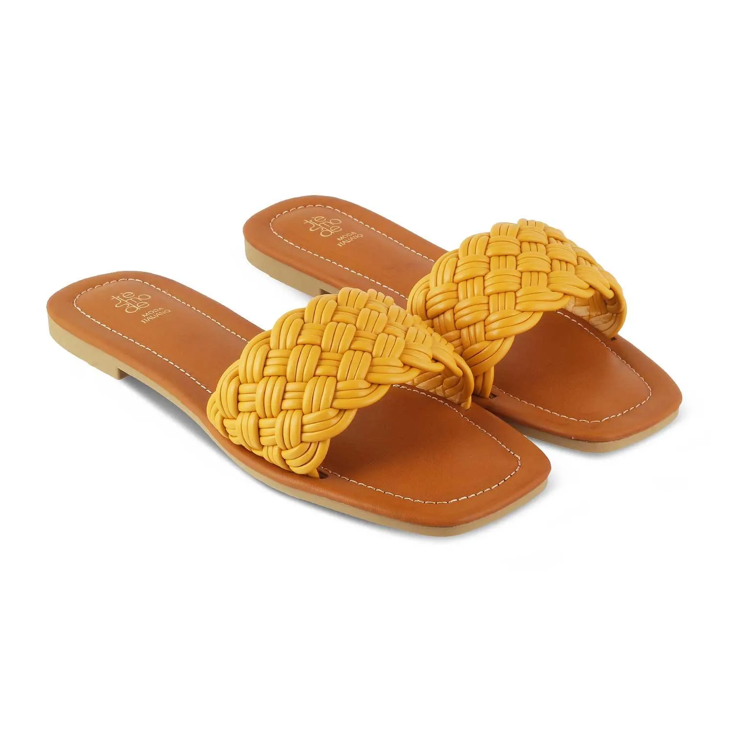 The Royza Yellow Women's Casual Flats Tresmode