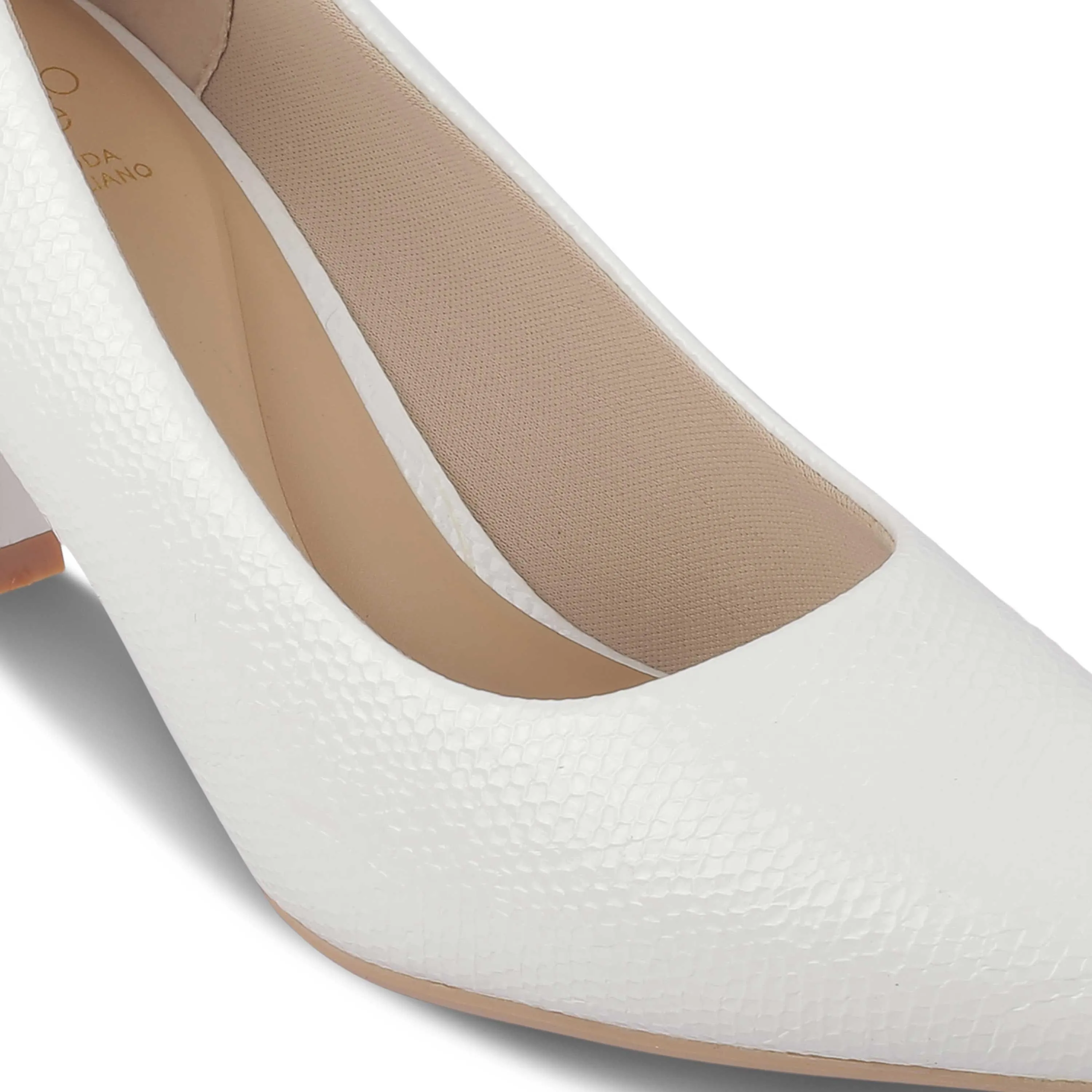 Tresmode Dussel White Women's Dress Pumps